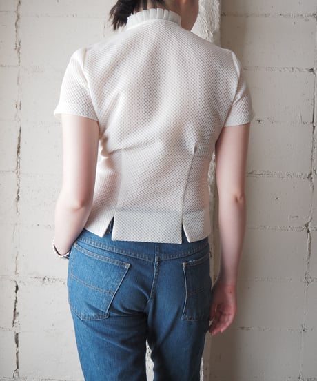 1960's Euro Ruffle Trim Blouse IV
