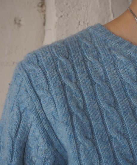 L.L.Bean Cable Crew Neck Cardigan LBL