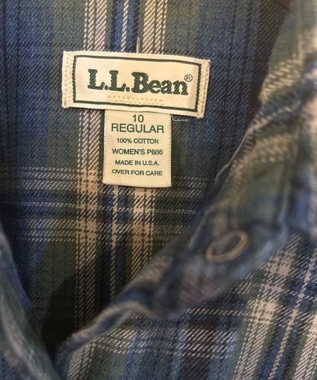 Remake L.L.Bean Plaid Docking Dress BL GR