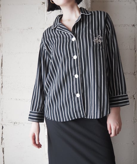 LAUREN Ralph Lauren Stripe Pajama Shirt BKWH