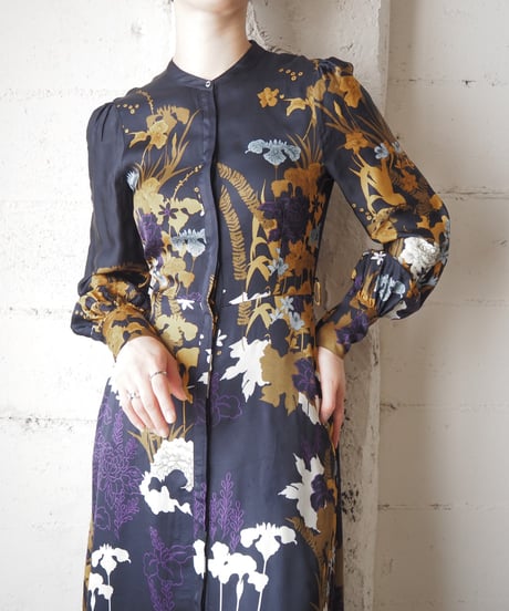 Massimo Dutti Floral Print Shirt Dress BKYE