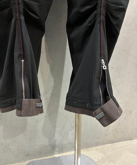 MARITHE FRANCOIS GIRBAUD Ankle Zip Cropped Pants BK