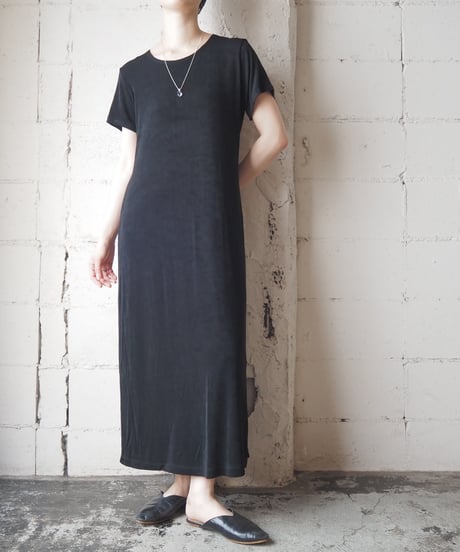 S/S Easy Long Dress BK