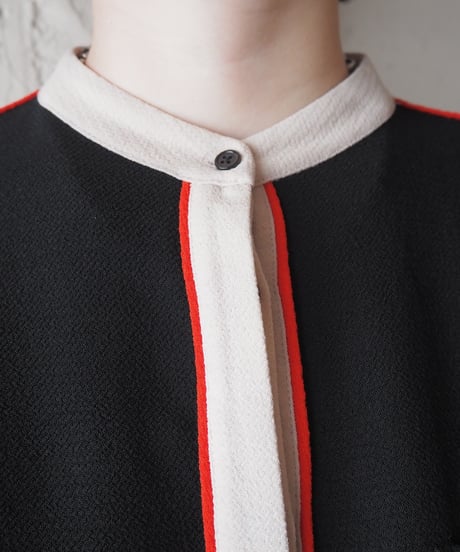 ESSENTIEL ANTWARP Band Collar Blouse BKWHRE