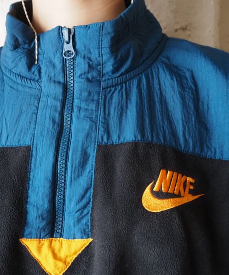 NIKE Cropped Half Zip Fleece Pullover NVBLOR