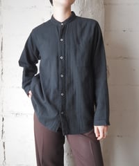 Y's for living Band Collar Shirt BK