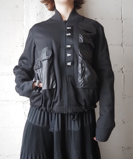 G-STAR RAW Design Pocket Zip Up Jacket BK