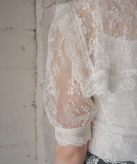 GUNNE SAX Lace Square Collar Dress WH