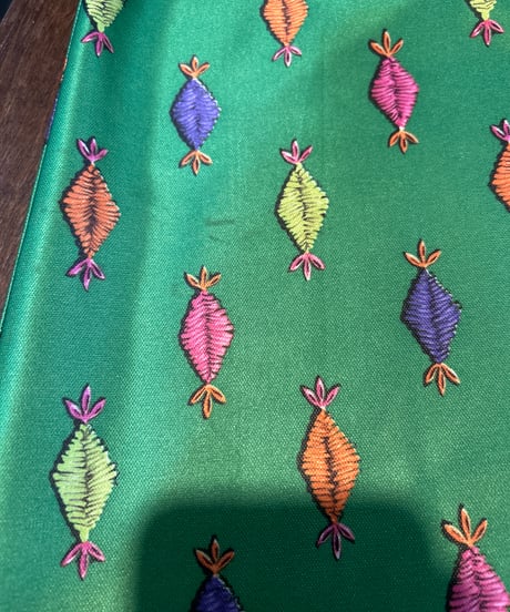 1970's Emilio Borghese Pattern Sleeveless Maxi Dress YGN