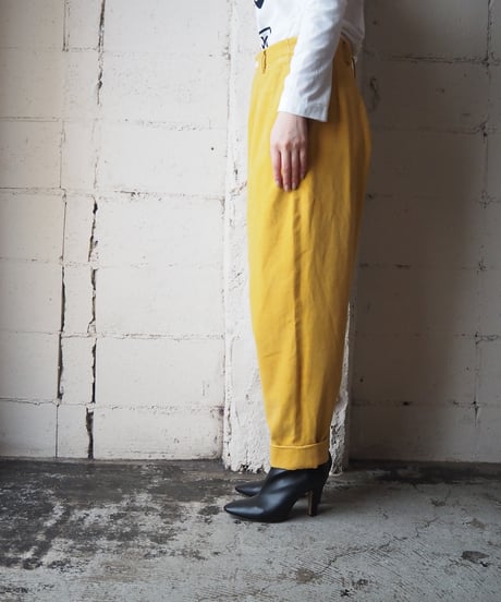 Y's Velour Tuck Tapered Pants YE
