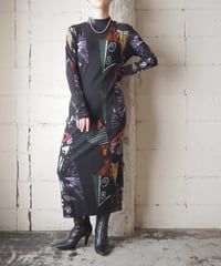 Desigual African Batik Print Cutsewn Dress BK