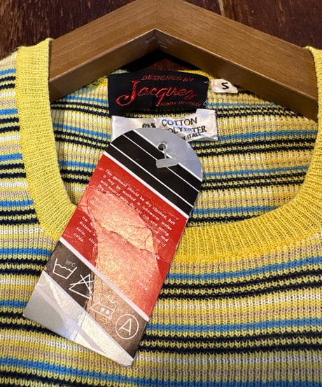 1960-70's Jacques Dead Stock Stripe Knit YENV