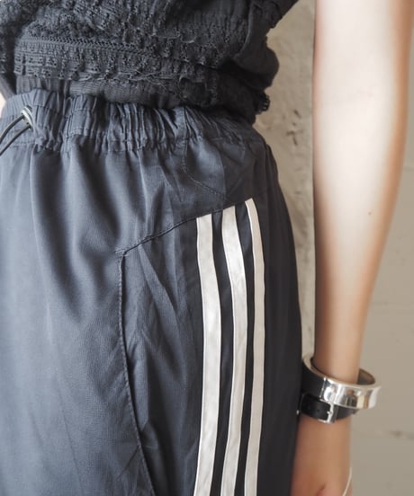 Remake adidas Drawstring Track Skirt BK WH