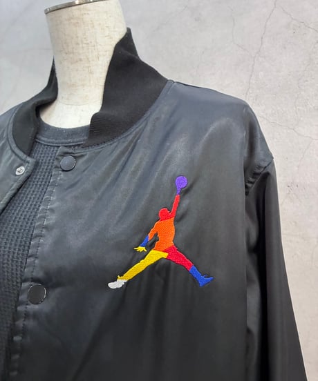 JORDAN Back Logo Satin Blouson BK