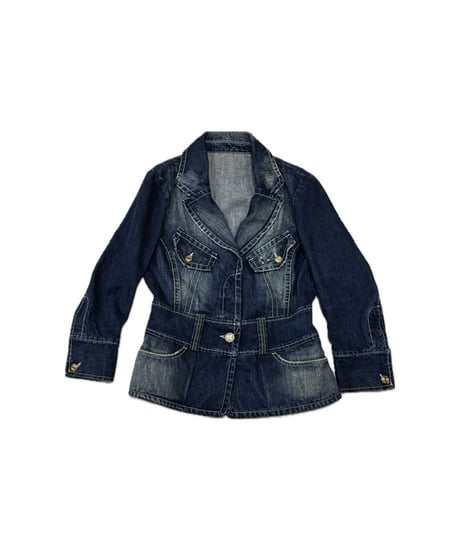 JEAN'S PAUL GAULTIER Single Breasted Design Denim Jacket NV