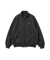 LACOSTE Stand Collar Nylon Zipup Jacket BK