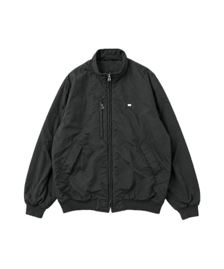 LACOSTE Stand Collar Nylon Zipup Jacket BK