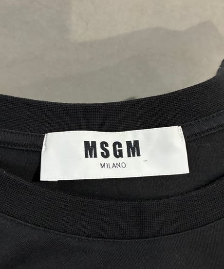 MSGM Box Logo Tee BK