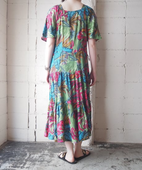 Plant Pattern  Square Neck GN