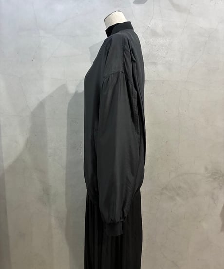 STOCK OPTIONS Silk Zip Up Jacket BK