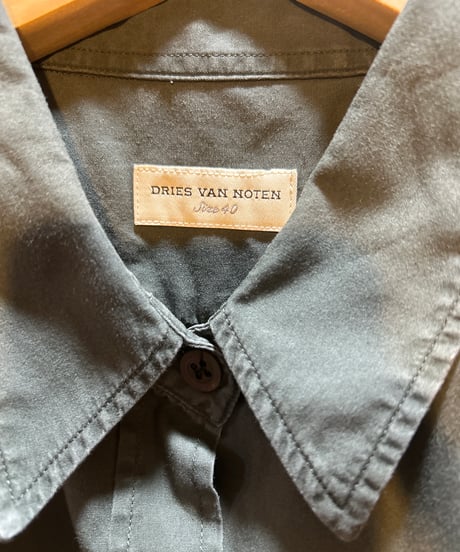 DRIES VAN NOTEN Square Spiral Print Shirt GR YE