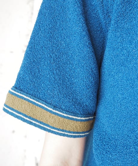 1970's Contrast Trim Ringer Top BL YE