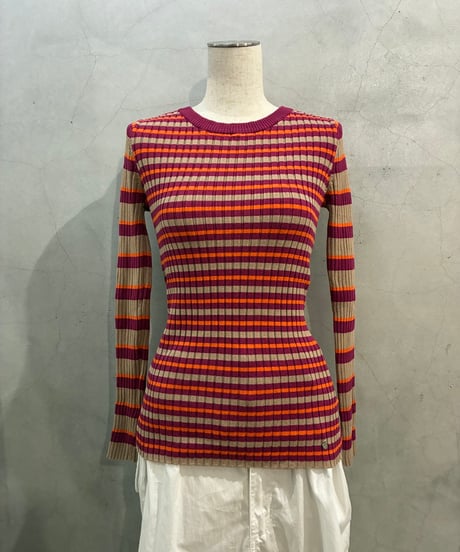 Multi Border Rib Knit PI BE OR