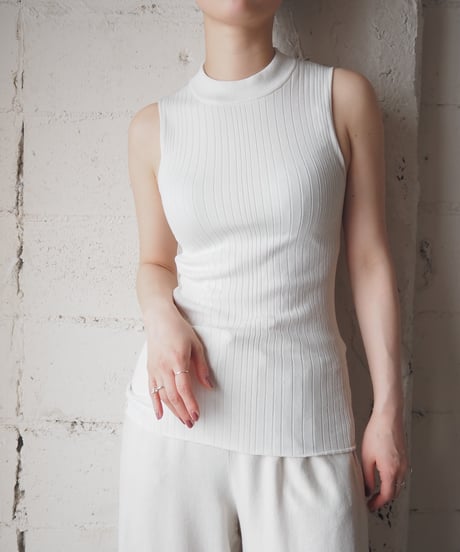 ESSENTIEL ANTWARP Mock Neck Sleeveless Knit IV