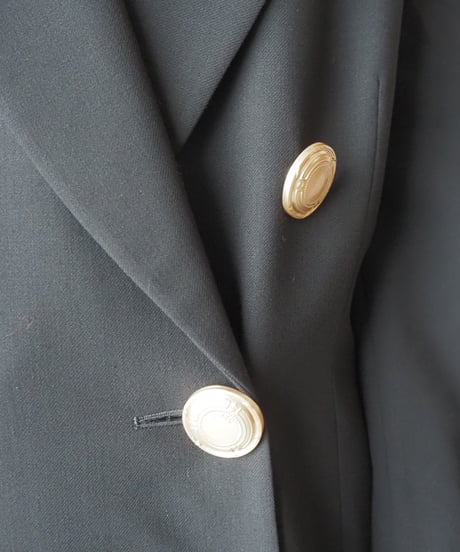 GIANFRANCO FERRE Gold Button Tailored Jacket BK