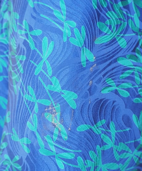1980's Shawl Collar Pattern Dress BLGN