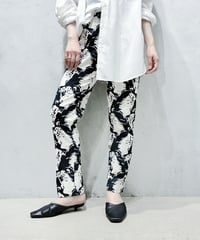 BIMBA Y LOLA Face Pattern Tapered Pants BKWH