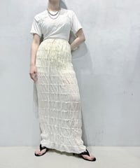 Shirring Sheer Easy Long Skirt IV