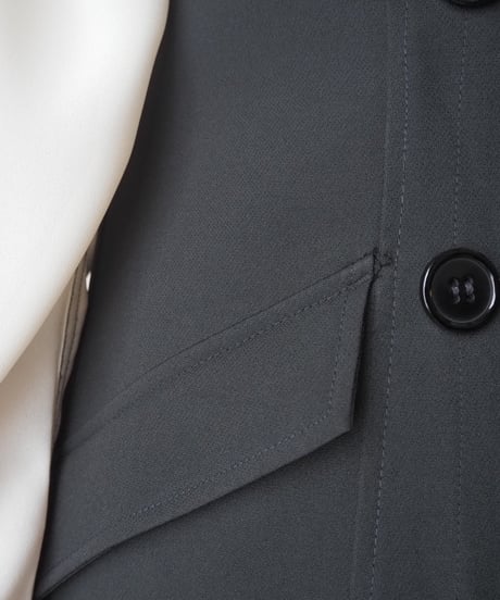 MAXSTUDIO Double Breasted Vest BK