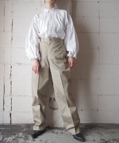 1970's Volume Sleeve Tyrolean Shirt WH