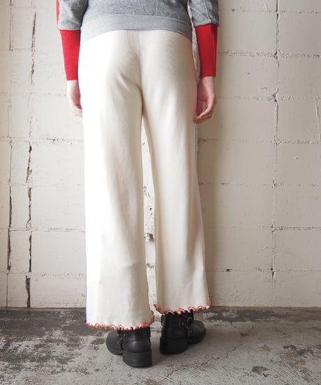KOSTUMN No.1 Line Knit Pants IV BL RE