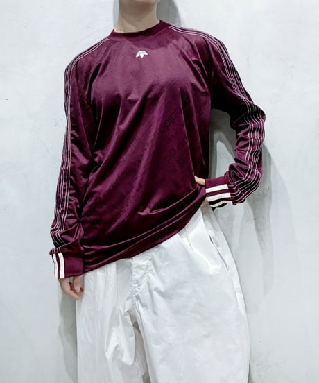 adidas × Alexander Wang Shadow Pattern Inside-Out Design Top BUR