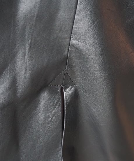 Leather Tight Skirt BK