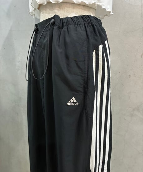Remake adidas Drawstring Track Skirt BK WH
