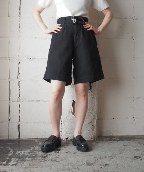 1960's Italy Gurkha Shorts Piece dyeing BK