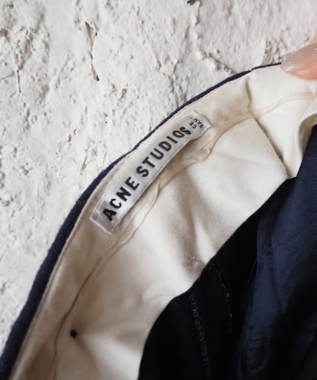 ACNE STUDIOS Wool Blend Tuck Pants NV