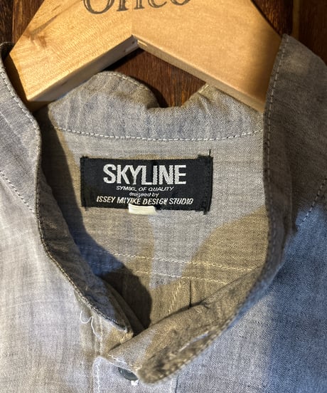 ISSEY MIYAKE SKYLINE Band Collar Shirt LGR