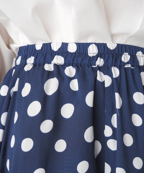 Polka Dot Flare Maxi Skirt NVWH