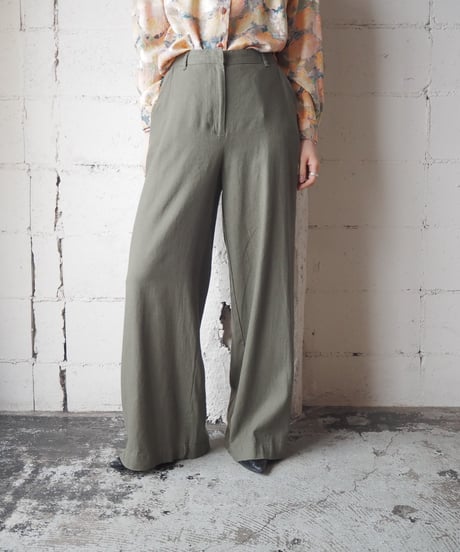 MAX STUDIO Linen Rayon Wide Pants KA