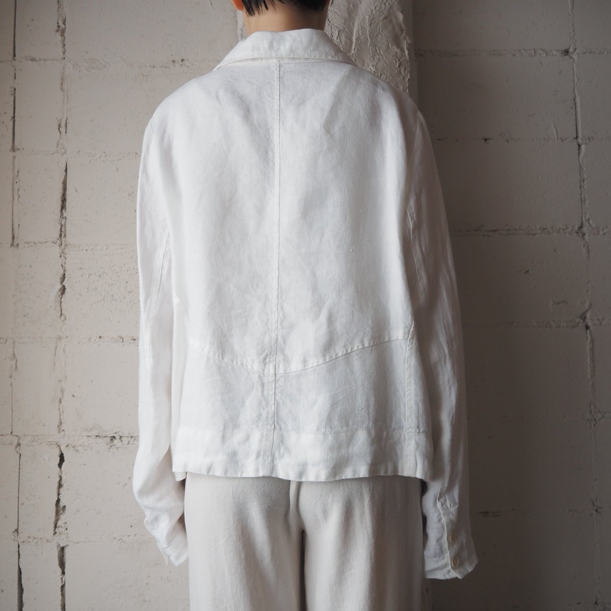 CP SHADES Made in USA Linen Summer Jacket WH |
