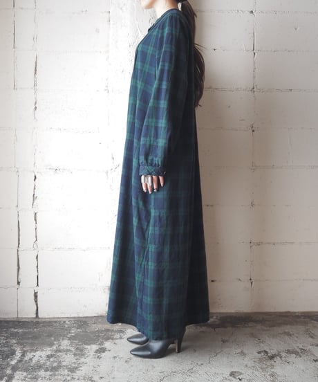 L.L.Bean Plaid Flannel Night Dress NVGN