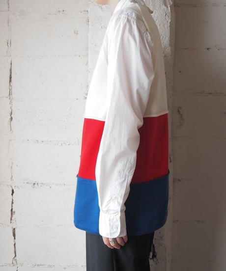 COMME des GARÇONS Tricolor Knit Vest WHREBL
