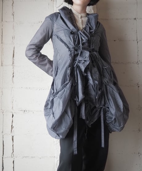 MARITHÉ FRANÇOIS GIRBAUD Drawstring Design Nylon Coat BKWH