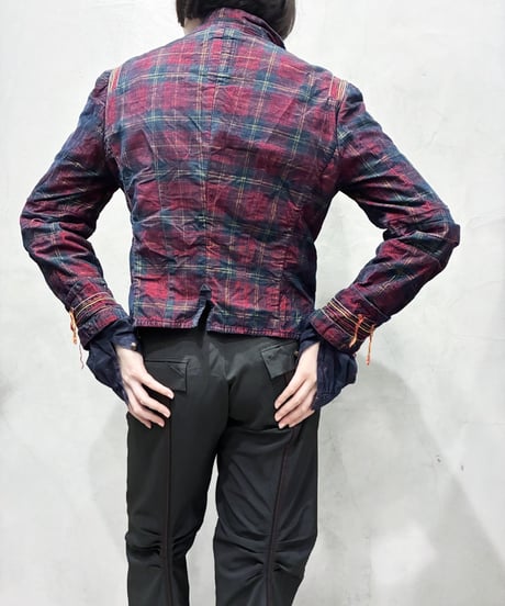 MARITHE FRANCOIS GIRBAUD Tartan Check Corduroy Jacket RENV