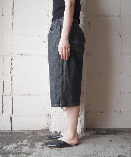 Remake Dickies Drawstring Denim Shorts BK