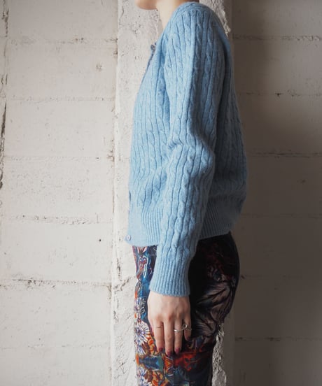 L.L.Bean Cable Crew Neck Cardigan LBL